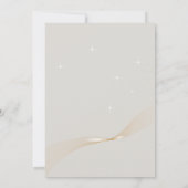 バチェロレッテモダンのブランチと泡の多い灰色 招待状 (裏面)