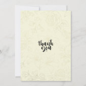 バチェロレッテモダンゴールデンバラブルガンディーレッド 招待状 (裏面)