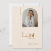バチェロレッテモダンテラコッタ「ラストフライ」写真 招待状 (正面)