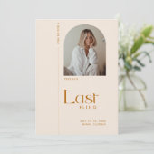 バチェロレッテモダンテラコッタ「ラストフライ」写真 招待状 (スタンド正面)