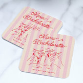 バチェロレッテモダンピンク コースター