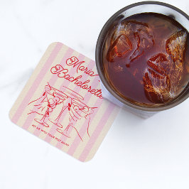 バチェロレッテモダンピンク コースター