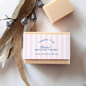 バチェロレッテモダンレトロピンク&ネイビーパーソナライズされた 招待状ベリーバンド