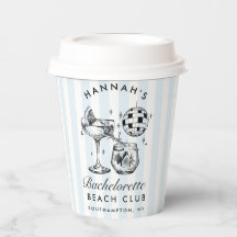 バチェロレッテモダンレトロブルー&ブラックストライプズ