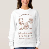 バチェロレッテモダンレトロミニマリストの花嫁メイド スウェットシャツ (正面)