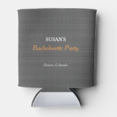 バチェロレッテモダン素朴ダークグレーラップ 缶クーラー (正面)