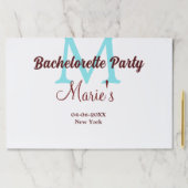 バチェロレッテモノグラム追加名日付場所si ペーパーパッド (インサイチュ)