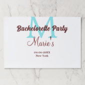 バチェロレッテモノグラム追加名日付場所si ペーパーパッド (正面)