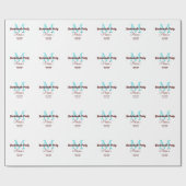 バチェロレッテモノグラム追加名日付場所si ラッピングペーパー (フラット)