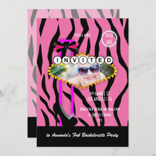 バチェロレッテラスベガスをテーマにしたカジノパーティー写真 招待状