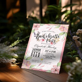 バチェロレッテラブリーウォータカラーフローラスクリプト 招待状