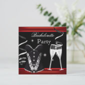 バチェロレッテレッドコルセットブラックシャンパン 招待状 (スタンド正面)