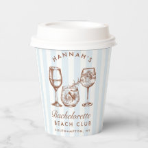 バチェロレッテレトロウエスタンブルー&ブラウンストライプズ