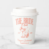 バチェロレッテレトロカクテルオレンジブライド 紙コップ (裏面)