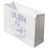 バチェロレッテレトロカクテルパープルブライド ラージペーパーバッグ (正面アングル)