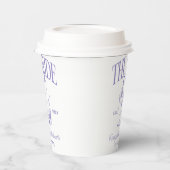 バチェロレッテレトロカクテルパープルブライド 紙コップ (左)