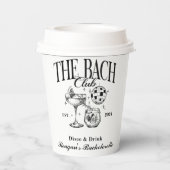 バチェロレッテレトロカクテルブラックカスタム 紙コップ (裏面)