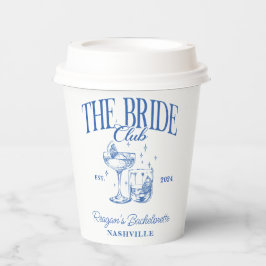 バチェロレッテレトロカクテルブルーブライド 紙コップ