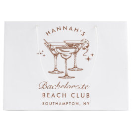 バチェロレッテレトロブラウンカクテル ラージペーパーバッグ