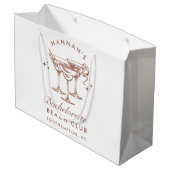 バチェロレッテレトロブラウンカクテル ラージペーパーバッグ (裏面アングル)