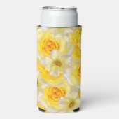 バチェロレッテレモンイエローパーソナライズされた スリム缶クーラー (Seltzer裏面)