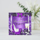 バチェロレッテレースパープルハイヒールシャンパン2 招待状 (スタンド正面)