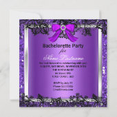 バチェロレッテレースパープルハイヒールシャンパン2 招待状 (裏面)
