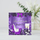 バチェロレッテレースパープルハイヒールシャンパン3 招待状 (スタンド正面)