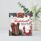 バチェロレッテレースレッドコルセットシャンパン 招待状 (スタンド正面)