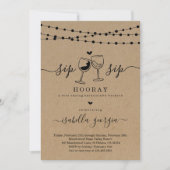 バチェロレッテワインテイスティングウィークエンドの日程 招待状 (正面)