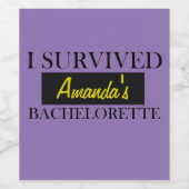 バチェロレッテワインラベル ワインラベル (シングルラベル)