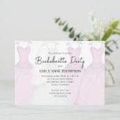 バチェロレッテヴィンテージウェディングガウンQRコード 招待状 (スタンド正面)