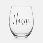 バチェロレッテ優先スガーリークリプト ステムなしワイングラス (正面)