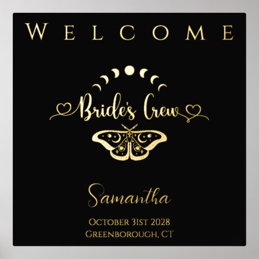 バチェロレッテ天実在線金ゴールド 箔ポスター (正面)