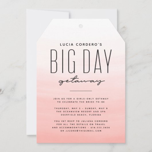 バチェロレッテ女子の週末の招待 (正面)