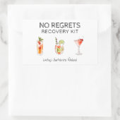バチェロレッテ後悔の回復キット 長方形シール (バッグ)