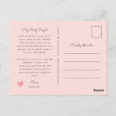 バチェロレッテ感謝してい写真 ポストカード (裏面)