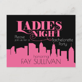 バチェロレッテ招待デザイン インビテーションポストカード