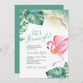 バチェロレッテ招待状熱帯性ファミゴ 招待状 (正面/裏面)