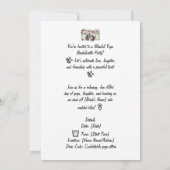 バチェロレッテ招待状 | カスタマイズ 招待状 (裏面)