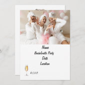 バチェロレッテ招待状 | カスタマイズ 招待状 (正面/裏面)