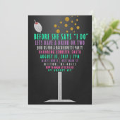 バチェロレッテ招待状-グリッター 招待状 (スタンド正面)