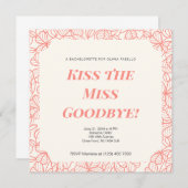 バチェロレッテ招待状、ブライダルシャワー (正面/裏面)