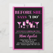 バチェロレッテ招待状 招待状 (正面)