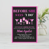 バチェロレッテ招待状 招待状 (スタンド正面)