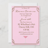 バチェロレッテ招待状 招待状 (裏面)