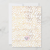 バチェロレッテ招待状 |金ゴールドスポット 招待状 (裏面)