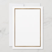 バチェロレッテ招待素晴らし、ギャツビー、白 招待状 (裏面)