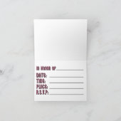 バチェロレッテ招待 招待状 (内部)