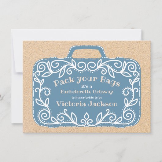 バチェロレッテ旅程ガールズラゲッジウィークエンド 招待状 (正面)